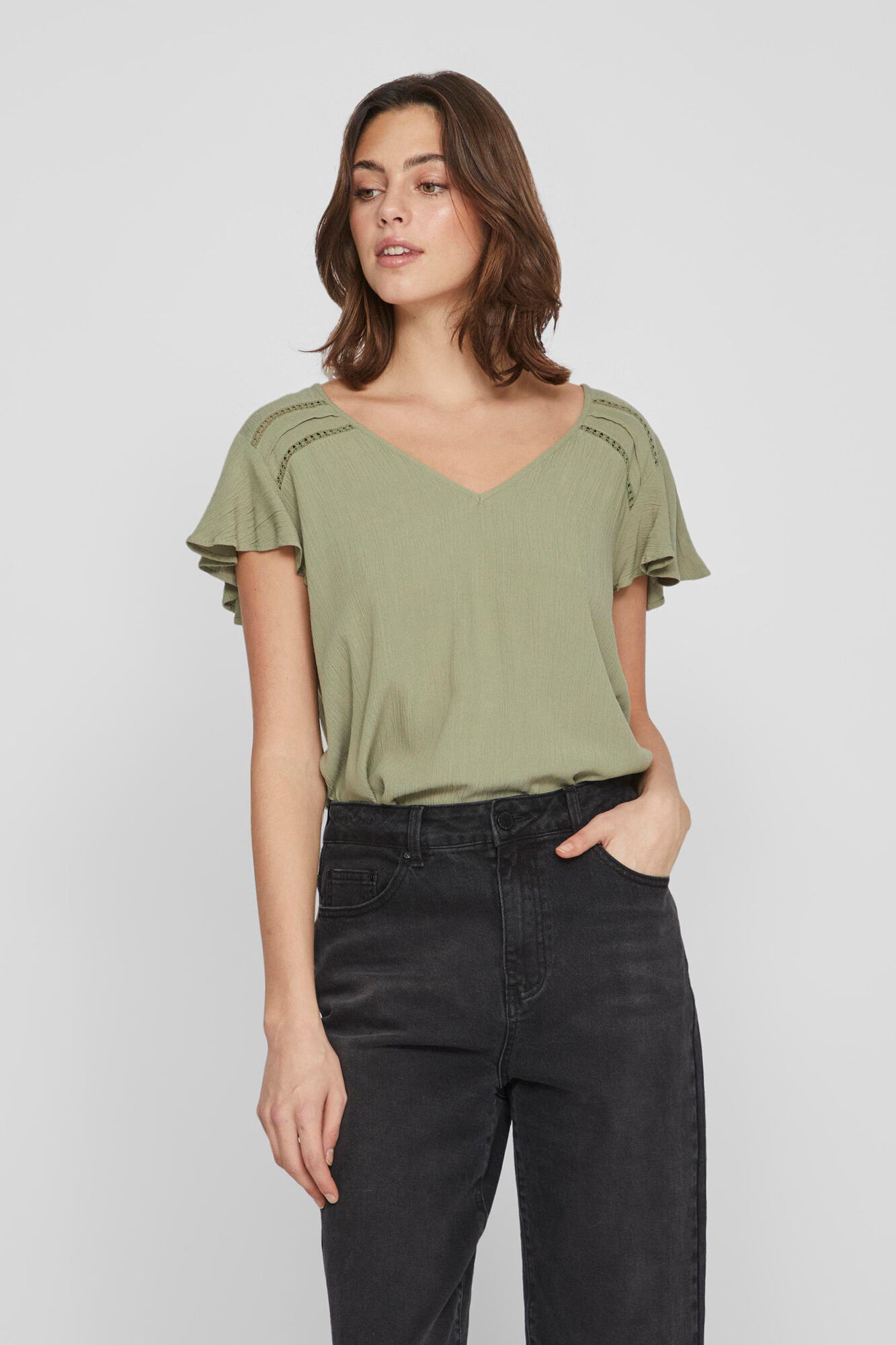 Vila Blusa cuello escote