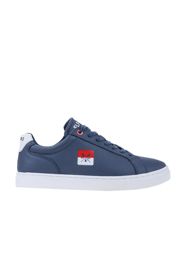 elPulpo Zapatilla casual bandera lateral Azul marino