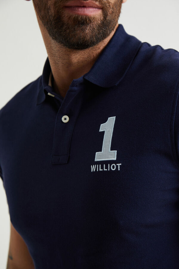 Williot Polo Numbers Marino Azul marino