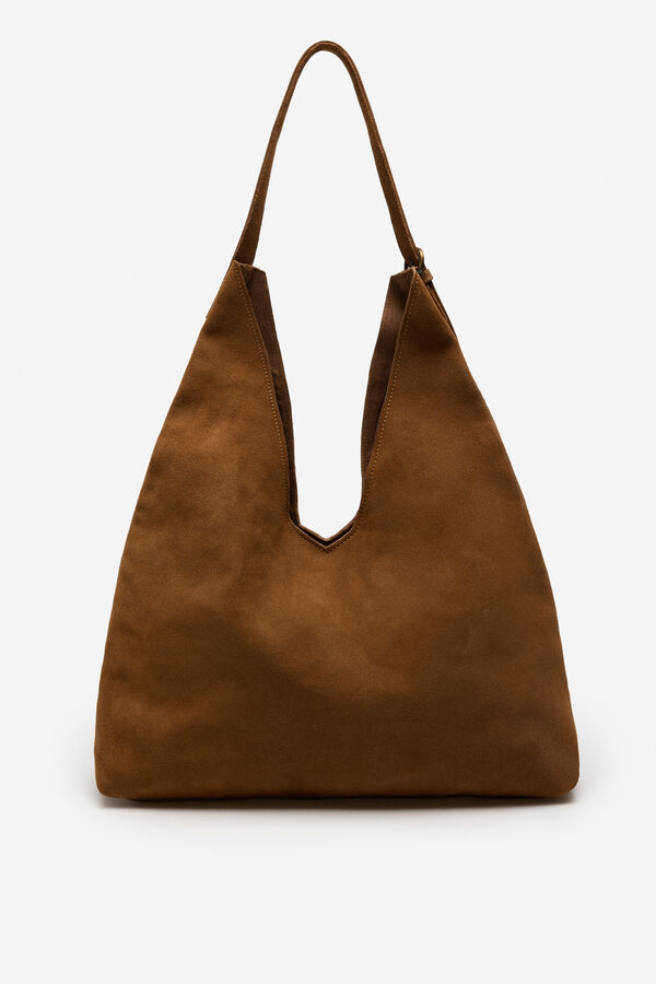 Cortefiel Bolso hobo piel Camel