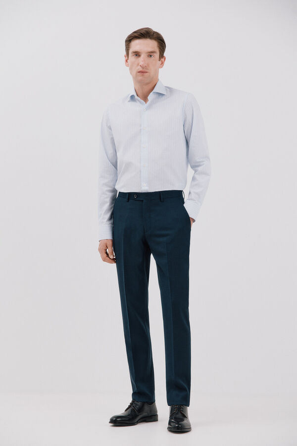 Cortefiel Cal&ccedil;as marinhas slim fit Azul