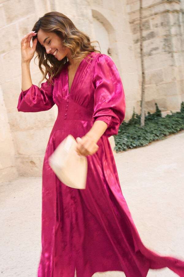 Pol&iacute;n Et Moi Vestido con escote Biniara Vino