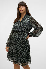 Vero Moda Curve Vestido curto plus size em chiffon  Verde