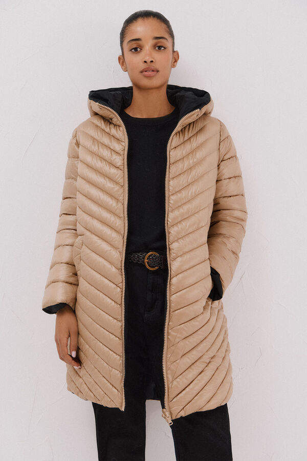 Cortefiel Anoraque revers&iacute;vel thermolite&reg; Tostado