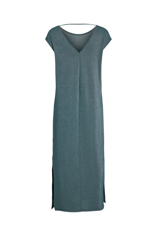Vila Vestido largo con l&uacute;rex Turquesa