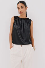 Cortefiel Top combinado Preto