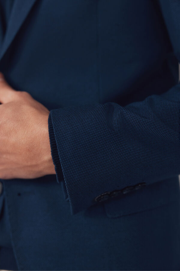 Cortefiel Blazer de malha Azul