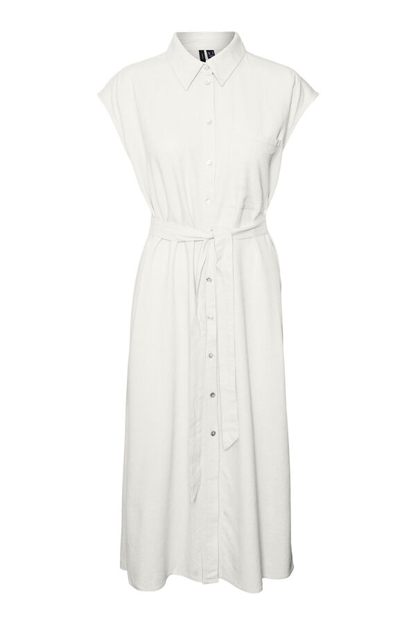 Vero Moda Vestido 7/8 camisero Branco