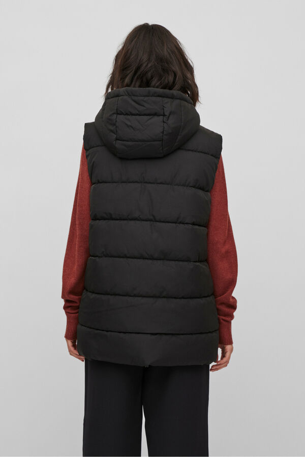 Vila Colete de mulher acolchoado Preto