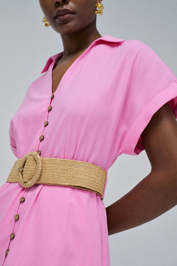 Salsa Jeans Vestido camisa de linho Subiu