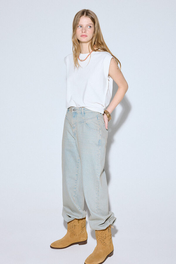 Slowlove Jeans tingido Azul