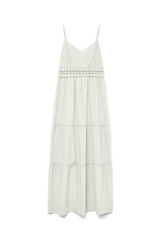 Vero Moda Vestido longo de renda Branco