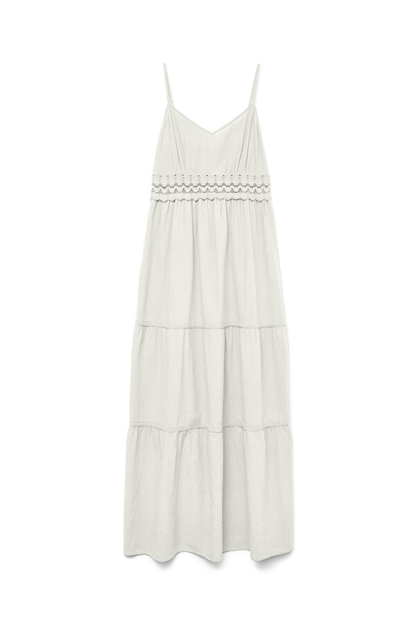 Vero Moda Vestido longo de renda Branco