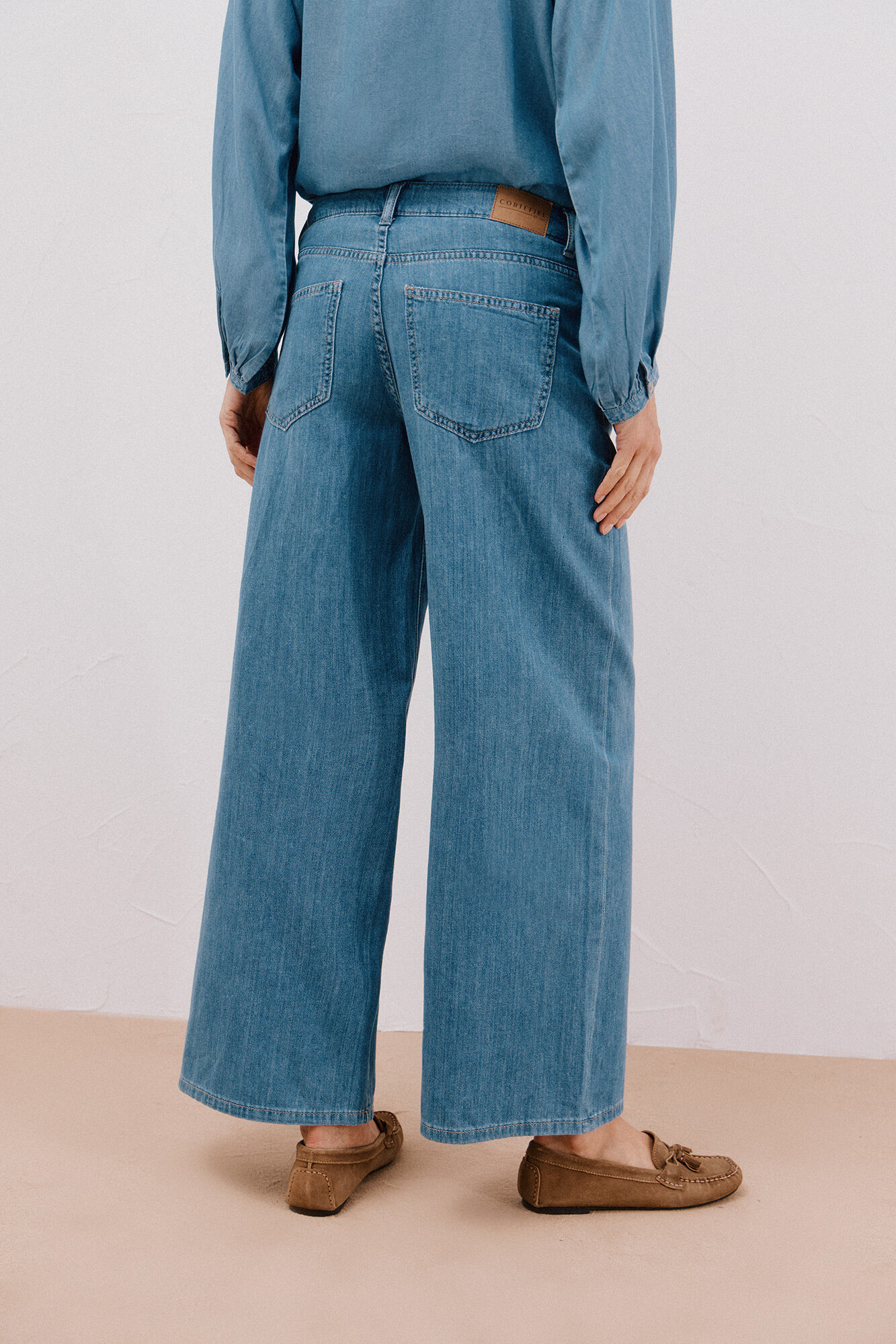 Cortefiel Jeans long palazzo