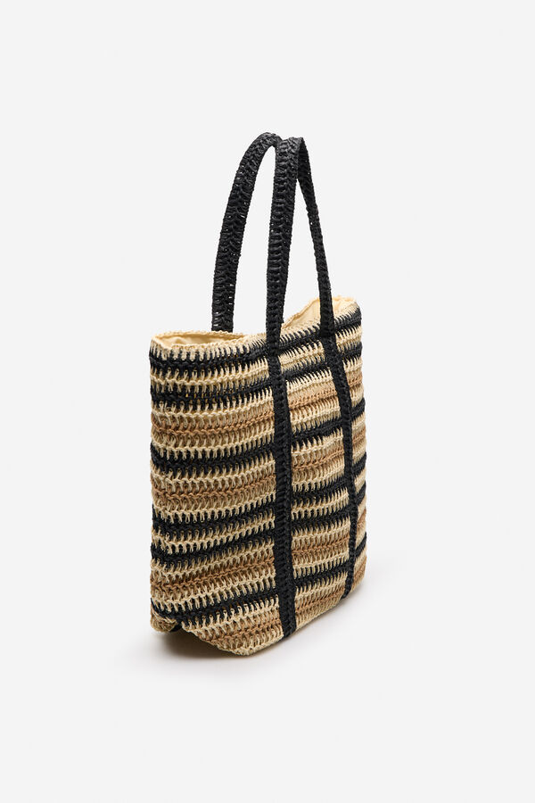 Cortefiel Bolso shopper rayas Multicolor