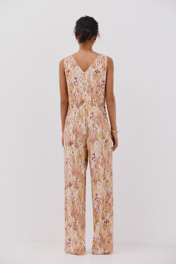 Cortefiel Macacão comprido estampado Multicolorido