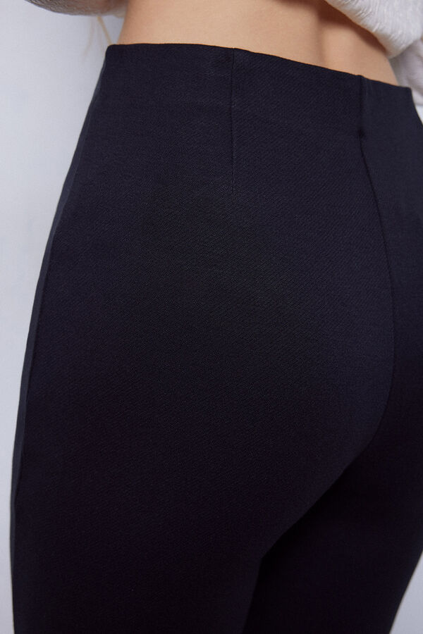 Slowlove Cal&ccedil;as &agrave; boca de sino de malha Preto