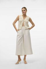 Vero Moda Pantal&oacute;n culotte ancho Gris