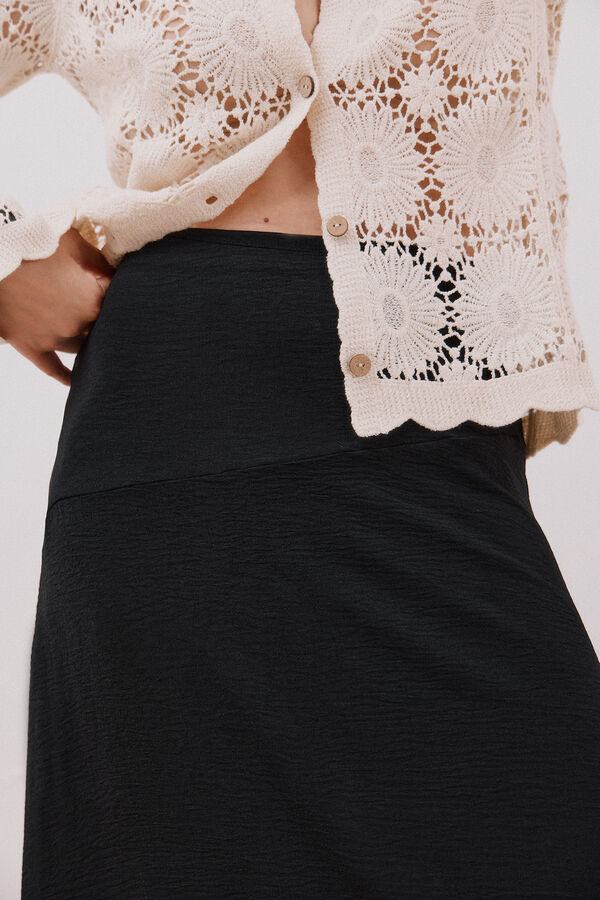 Slowlove Falda evas&eacute; Negro