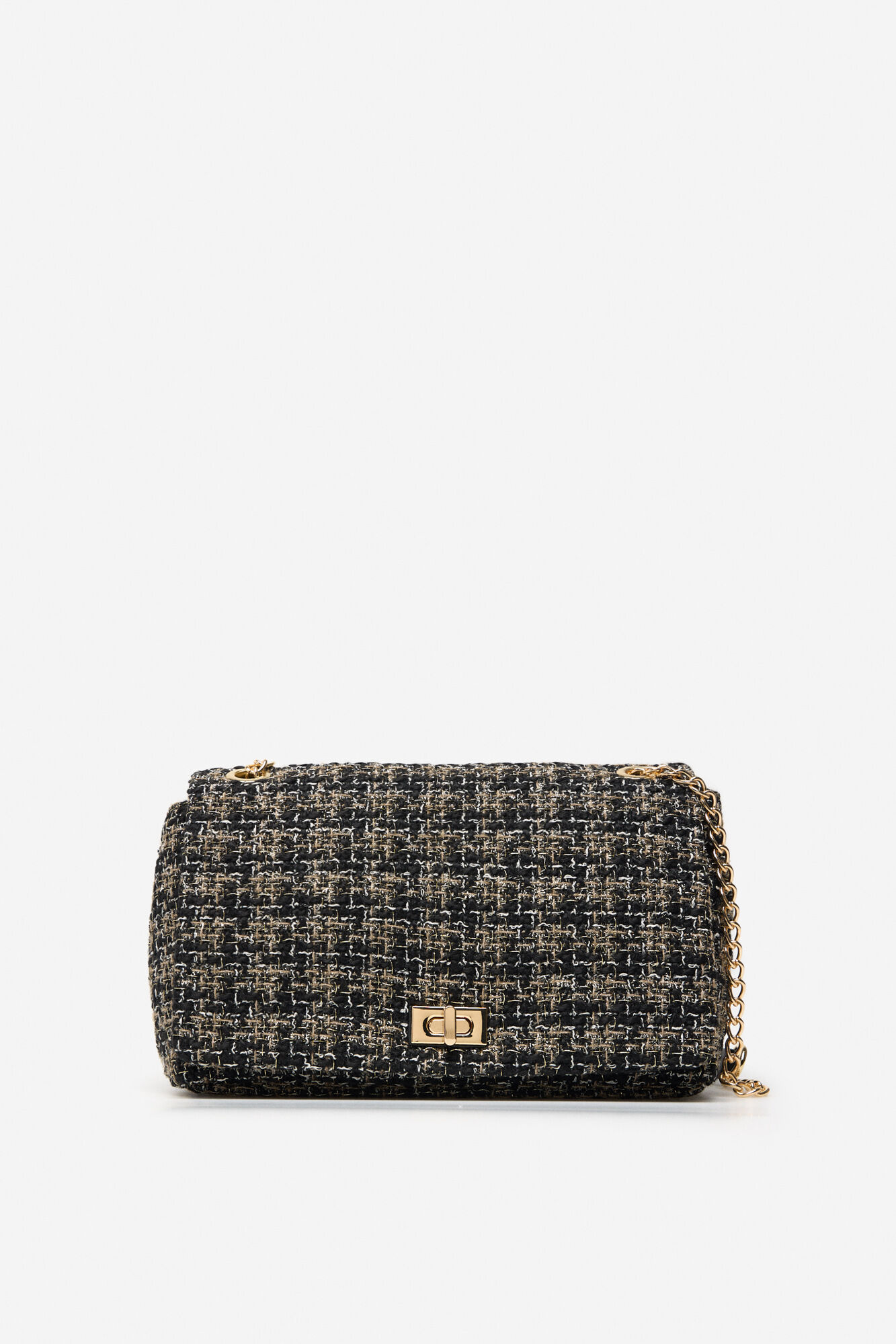 Cortefiel Bolsa tiracolo de tweed