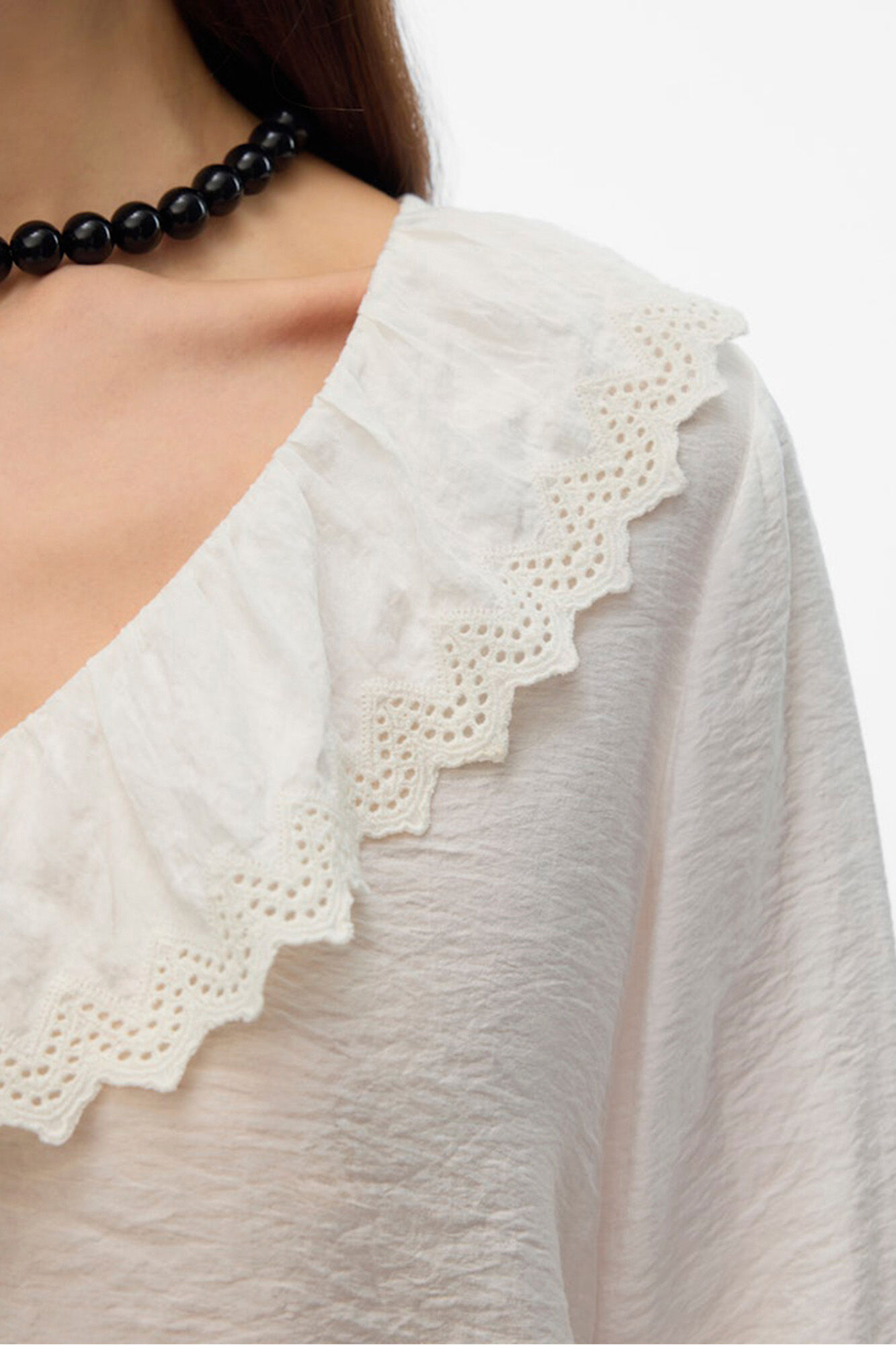 Vero Moda Camisa com gola folho 