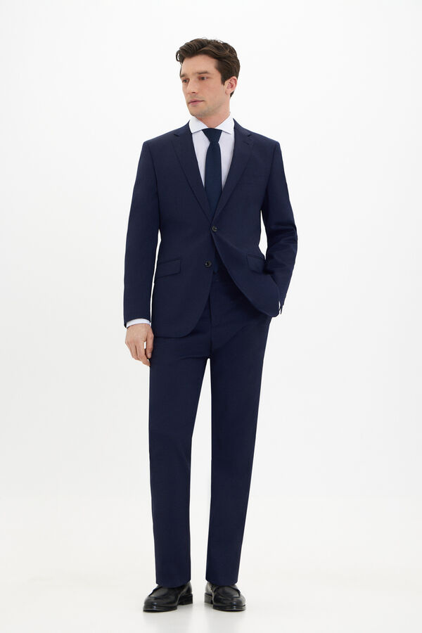 Cortefiel Americana lisa coolmax&reg; Azul marino