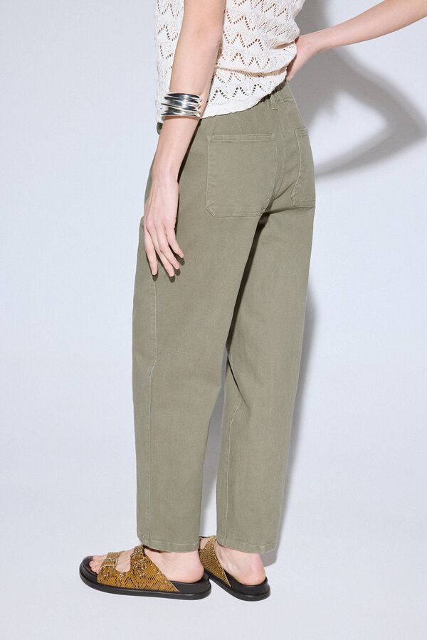Slowlove Calça cargo larga Verde