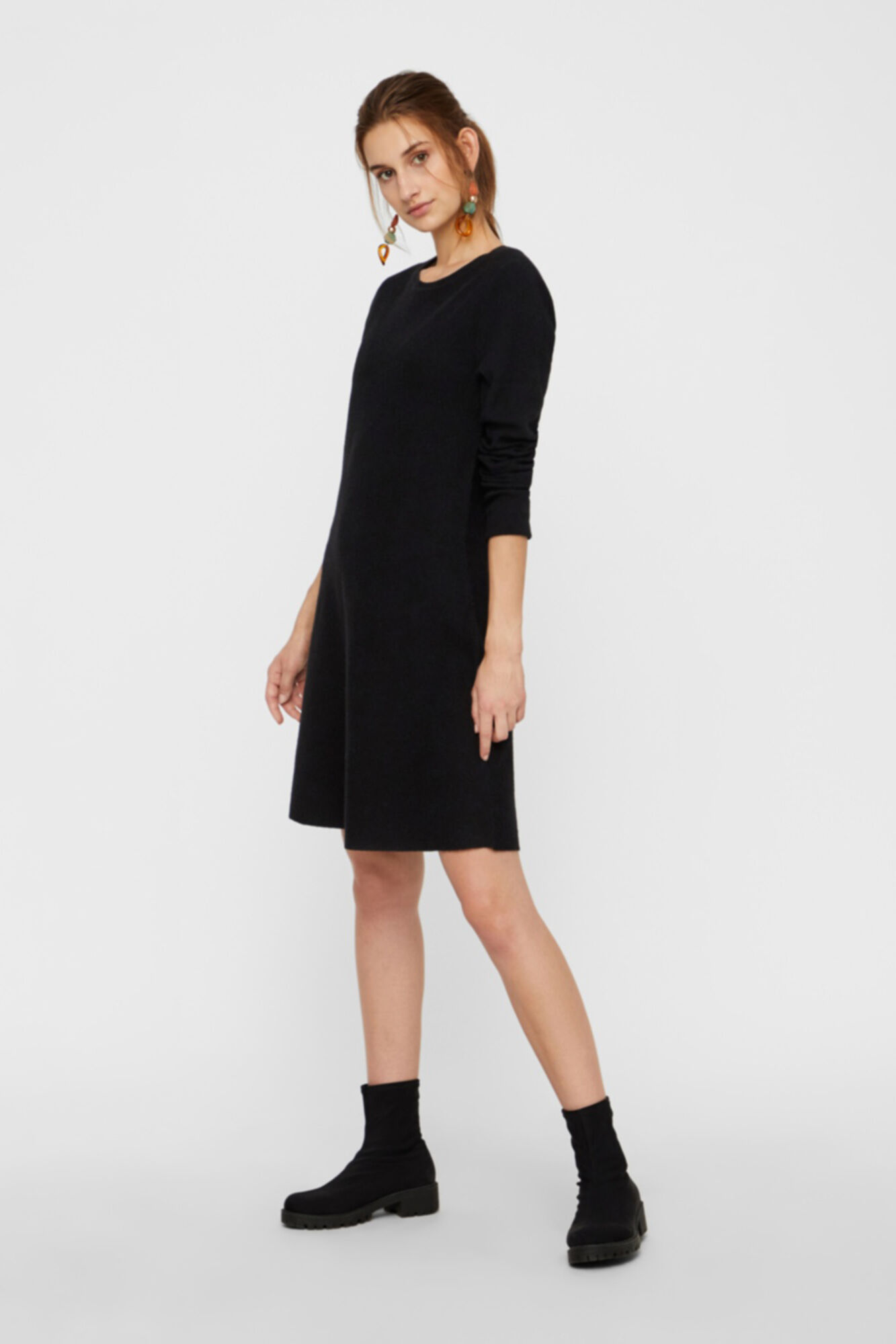 Vero Moda Vestido de punto cuello redondo