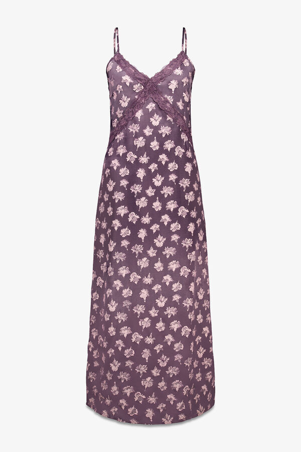 Slowlove Vestido lencero Roxo