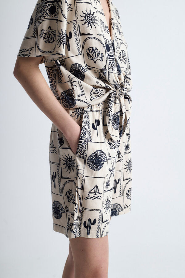 Object Short estampado Gris