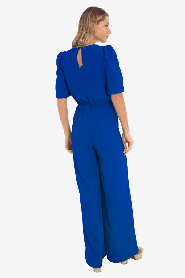 Cupl&eacute; Macac&atilde;o mangas crepe Azul