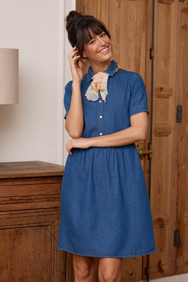 Pol&iacute;n Et Moi Vestido babydoll Dolly Azul