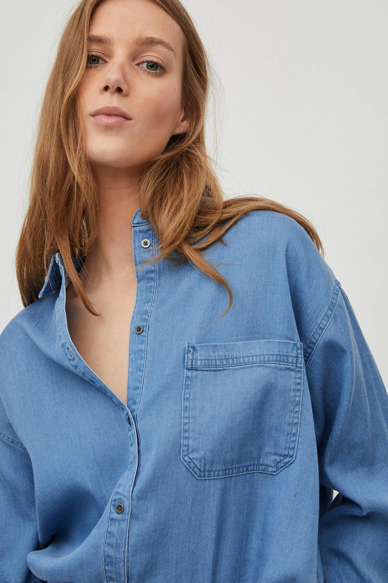 Vila Camisa efecto Denim