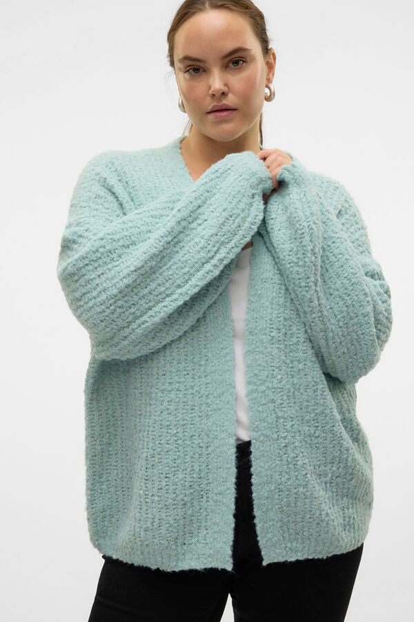 Vero Moda Curve Cardigan de malha plus size Azul