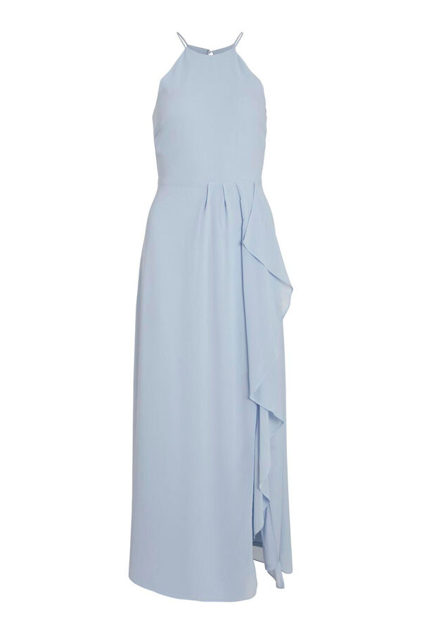 Vila Vestido cuello halter Azul