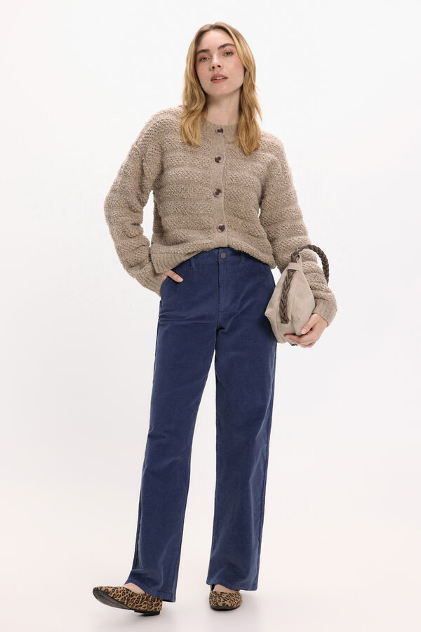 Vila Pantal&oacute;n ancho de micropana Azul marino