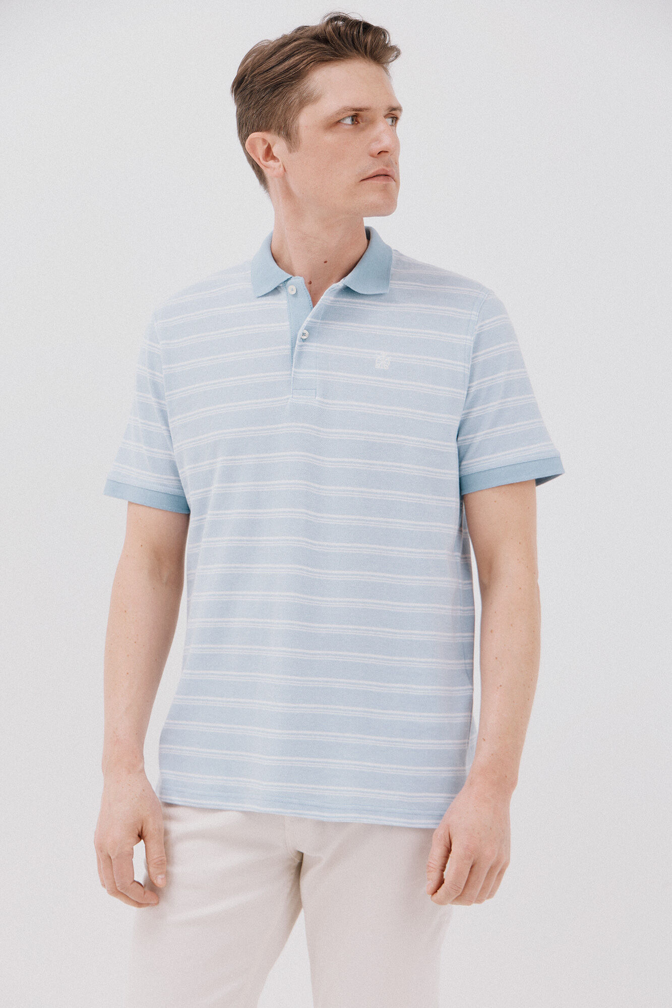 Cortefiel Polo oxford de rayas