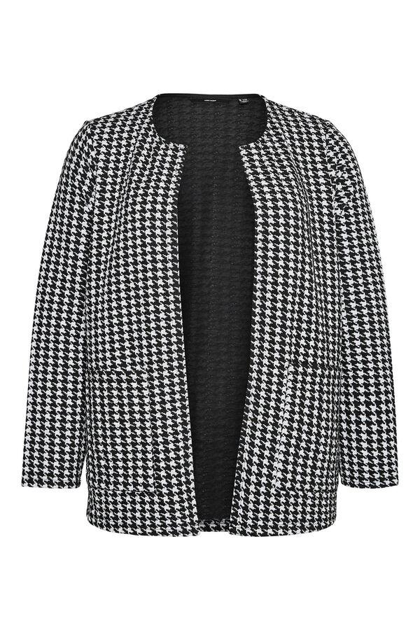 Vero Moda Curve Cardigan pied-de-poule Curve Preto