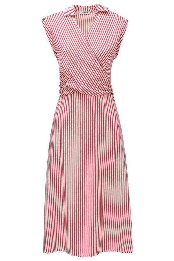 Salsa Jeans Vestido de rayas Rojo