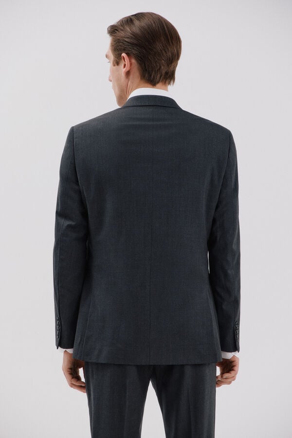 Cortefiel Americana lisa coolmax&reg; Gris oscuro