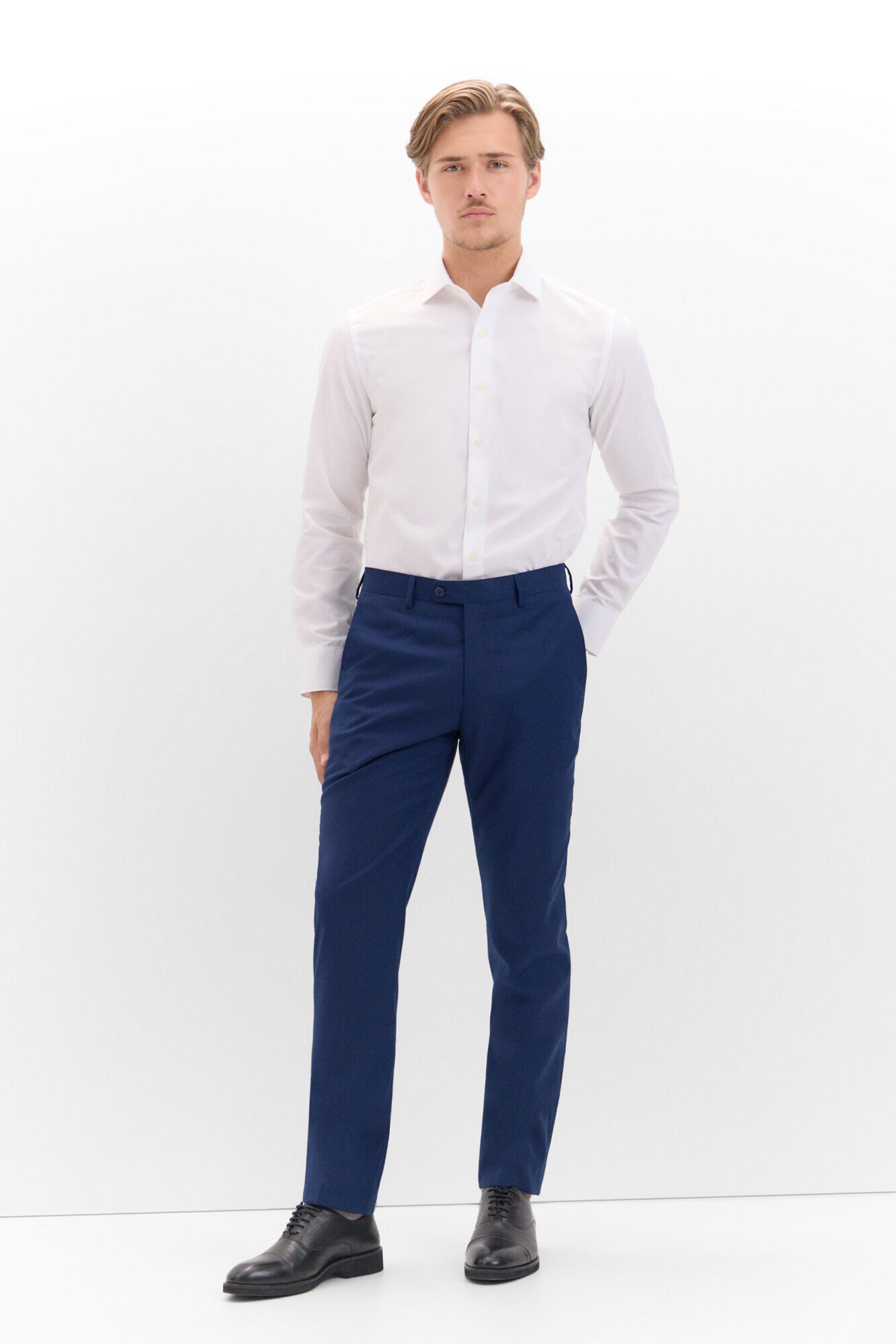 Cortefiel Camisa ottoman corte slim f&aacute;cil de engomar