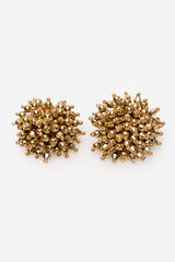 Cortefiel Pendientes pomp&oacute;n abalorios Dorado