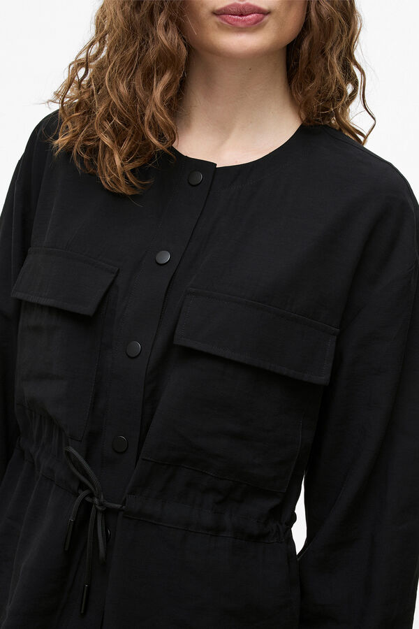 Vila Casaco safari abotoado Preto