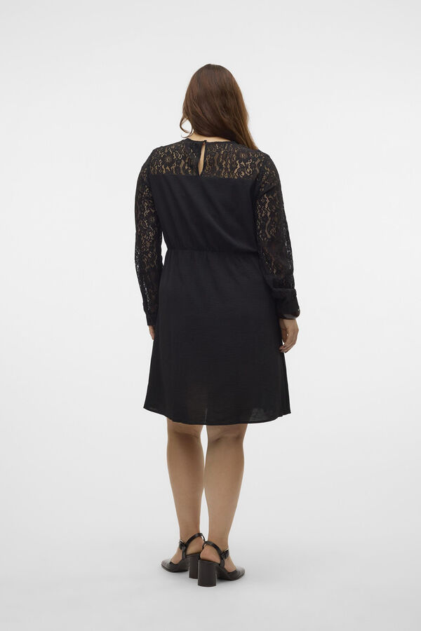 Vero Moda Curve Vestido curto de tamanho grande Preto