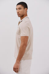 Cortefiel Polo con tips Beige