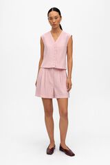 Object Chaleco pinzas lino Rosa