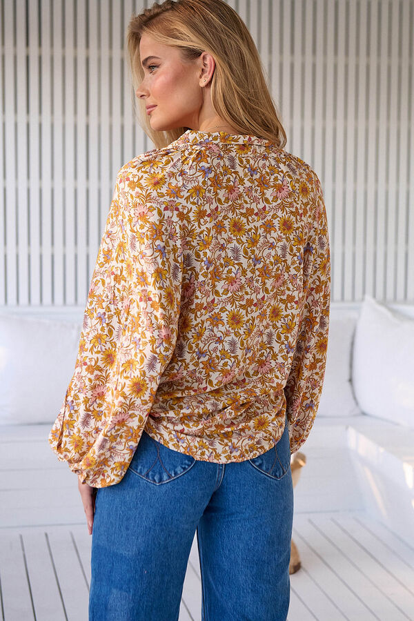 Jaase Blusa Imogen estampada Beige
