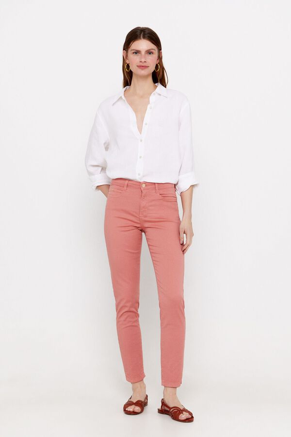 Cortefiel Cigarro jacquard sensational fit Vermelho