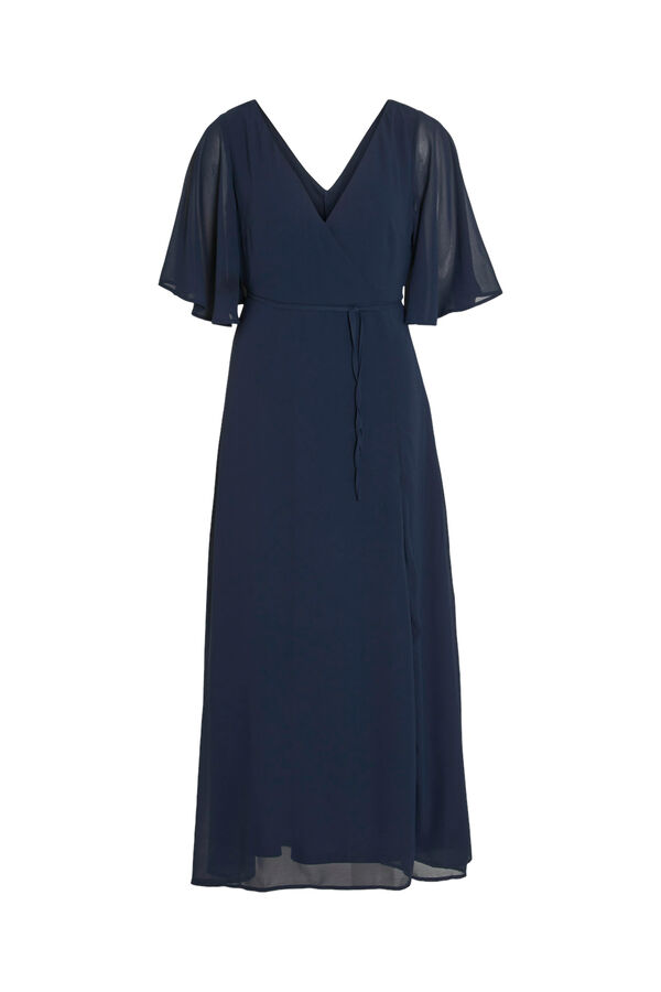 Vila Vestido largo cruzado Azul marino