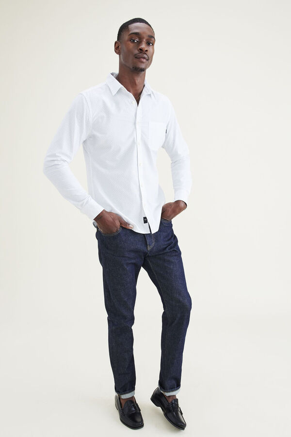 Cortefiel Camisa abotonada Slim Fit Icon Blanco